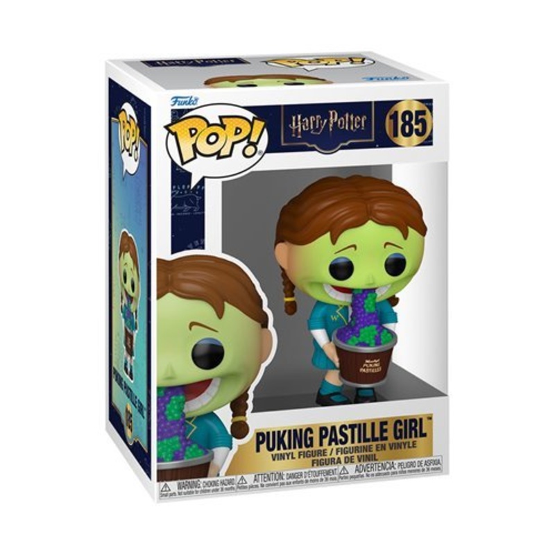 Puking Pastille Girl #185 Funko Pop! Harry Potter - Approx. 3 3/4" Collectible Vinyl Figure Bundled with Display Box Protector Case - Estimated Arrival: Sept. 2025 (PRE-SALE)
