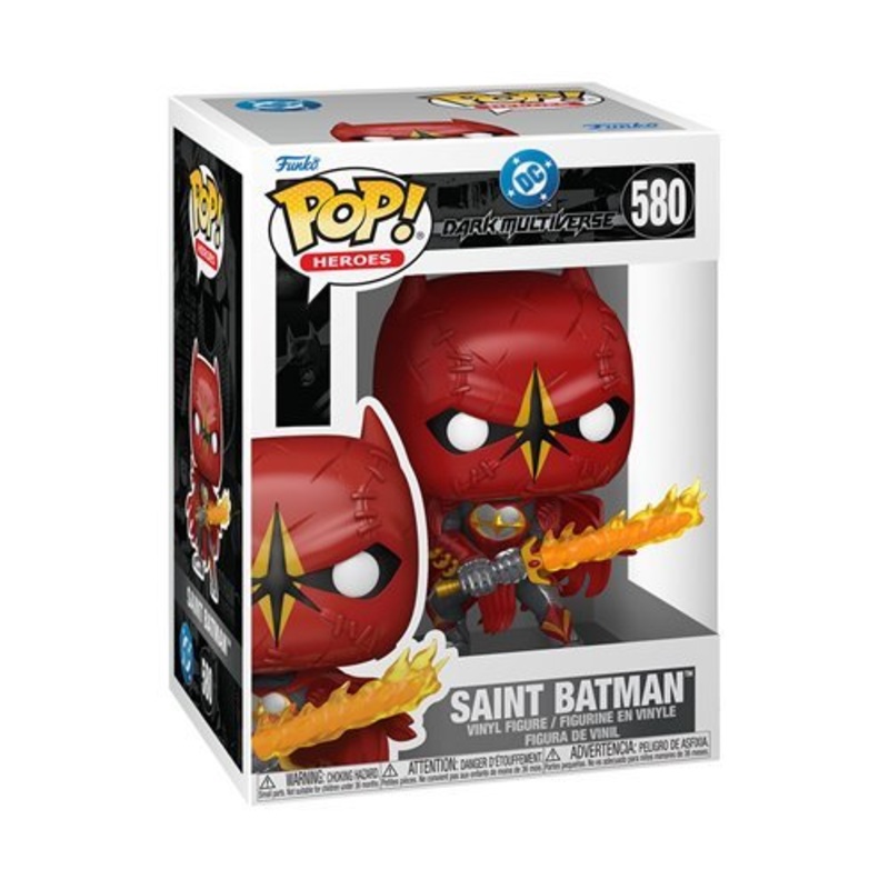 Saint Batman #580 Funko Pop! Heroes DC Tales from the Dark Multiverse - Approx. 4" Collectible Vinyl Figure Bundled with Display Box Protector Case - Estimated Arrival: Sept. 2025 (PRE-SALE)