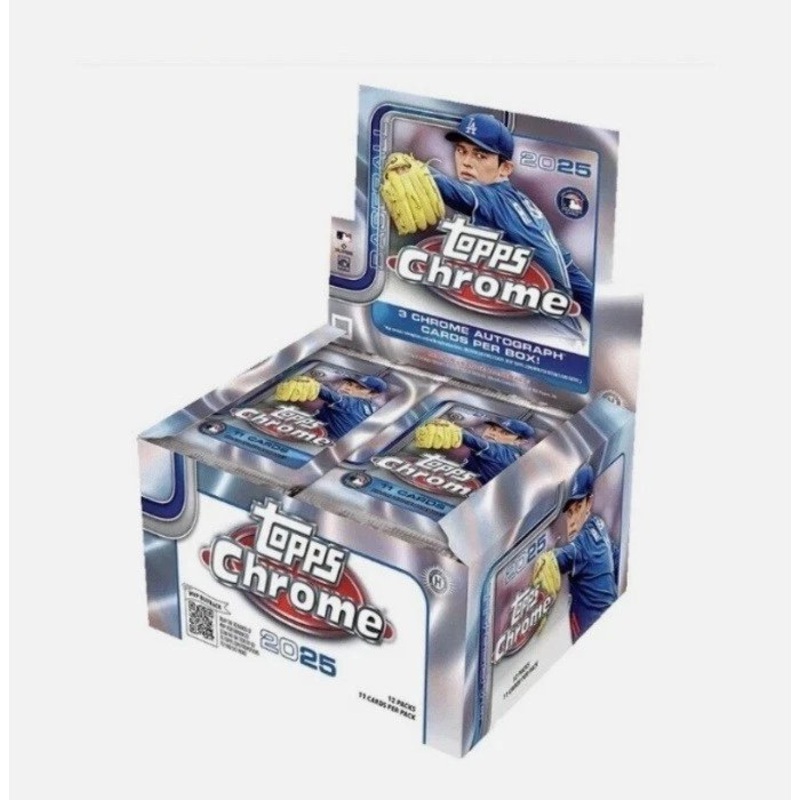 Topps Chrome Baseball 2025 Jumbo Box - Sports Cards