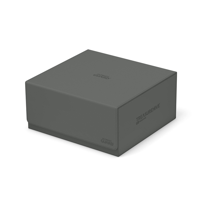 Ultimate Guard Treasurehive 90+ Card Storage Case  Grey | TCG Deck Box Organizer