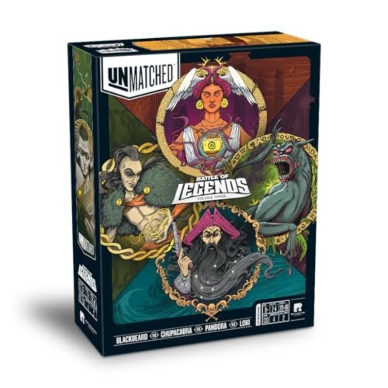Unmatched: Battle of Legends Volume 3 Board Game by Restoration Games  2 to 4 Player Strategy Game, Ages 9+