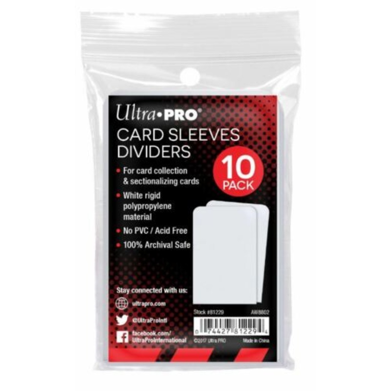 Card Divider 10ct (White)