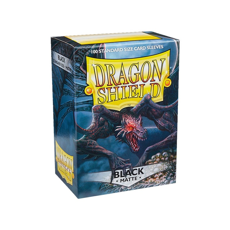 Dragon Shield Matte Black Standard Card Sleeves (100 Count)