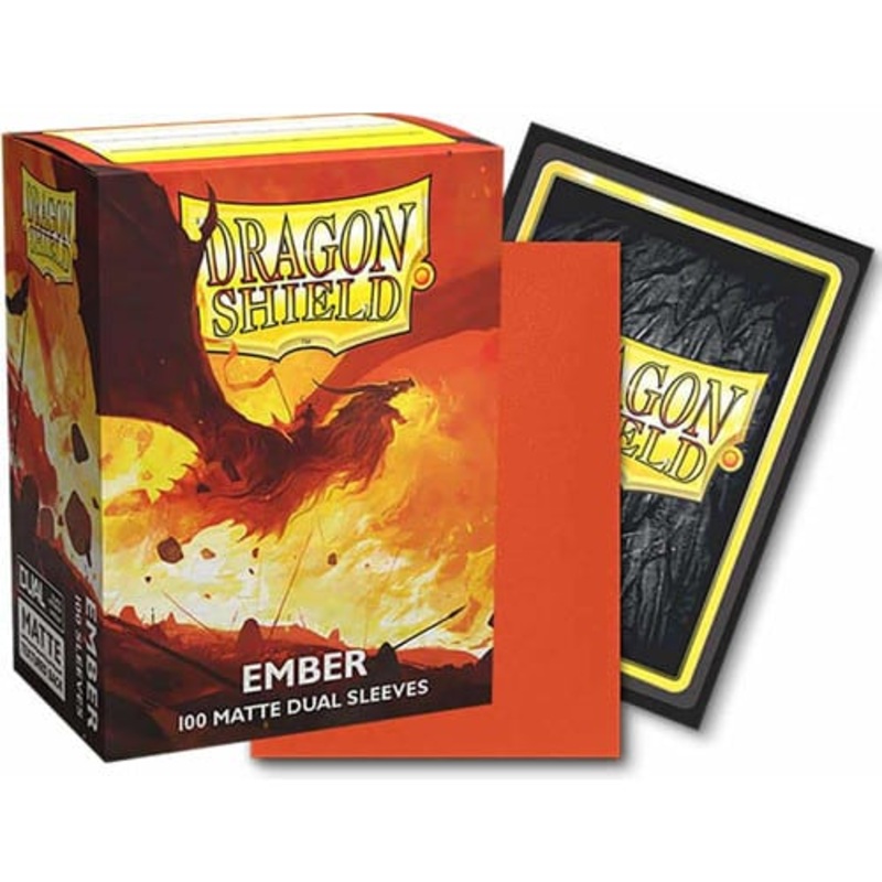Dragonshield Dual Sleeves Matte Ember