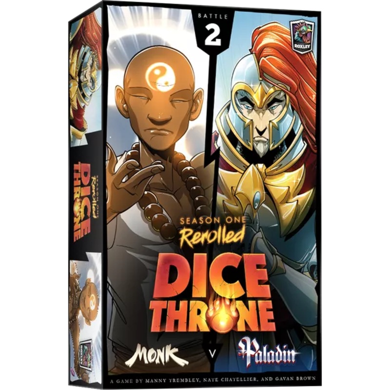 Dice Throne S1 Rerolled Box 2 Monk v Paladin