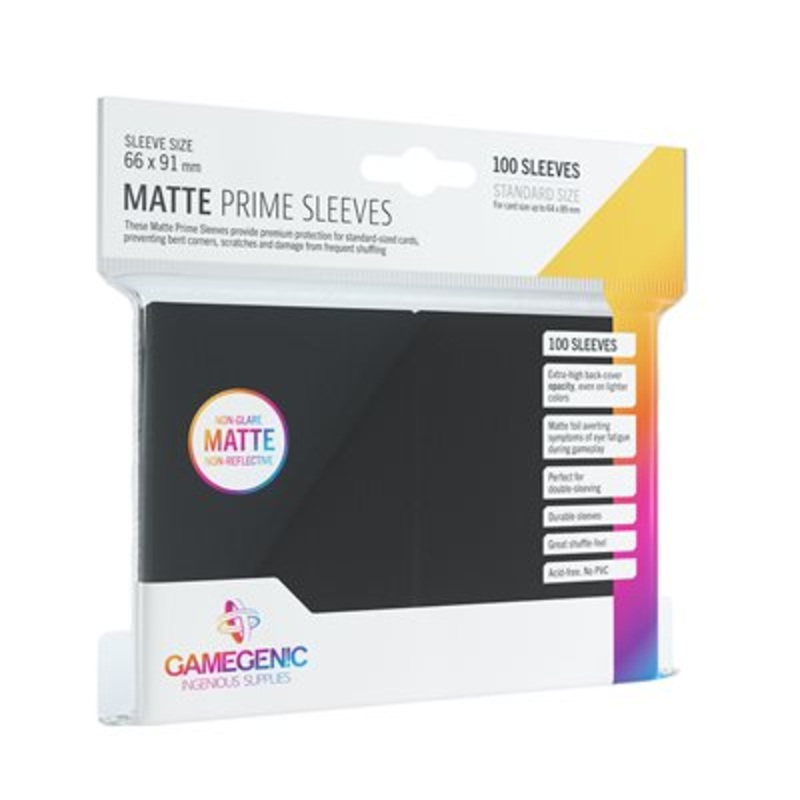 Gamegenic: Matte Prime Sleeves: Black