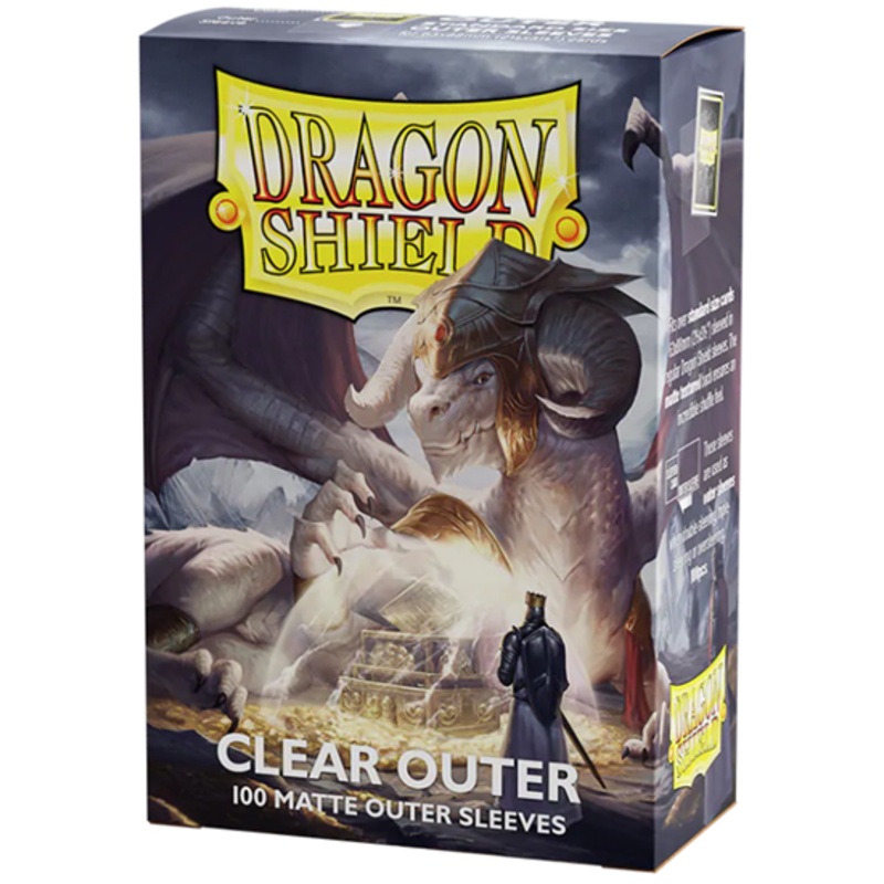 Dragon Shield - Standard Card Sleeves Outer Matte (100): Clear