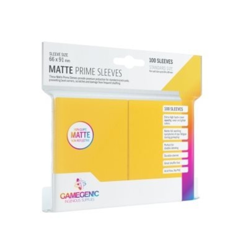 Gamegenic Matte Prime Sleeves 100-Ct Yellow