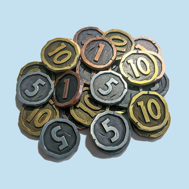 Townsfolk Tussle Metal Coins