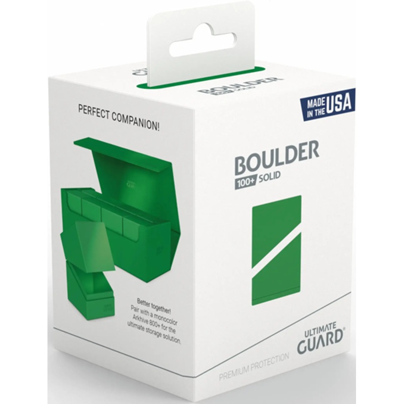 Ultimate Guard: Deck Case Boulder 100+: Solid Green