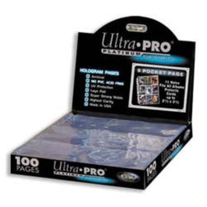 Ultra Pro: 9 Pocket Platinum Trading Card Pages