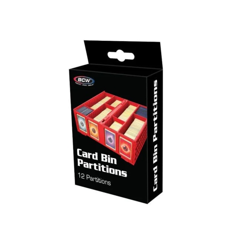 Card Bin Partitions RED 12ct