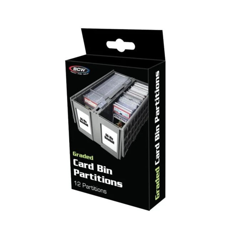 Card Bin Partitions GRAY 12ct