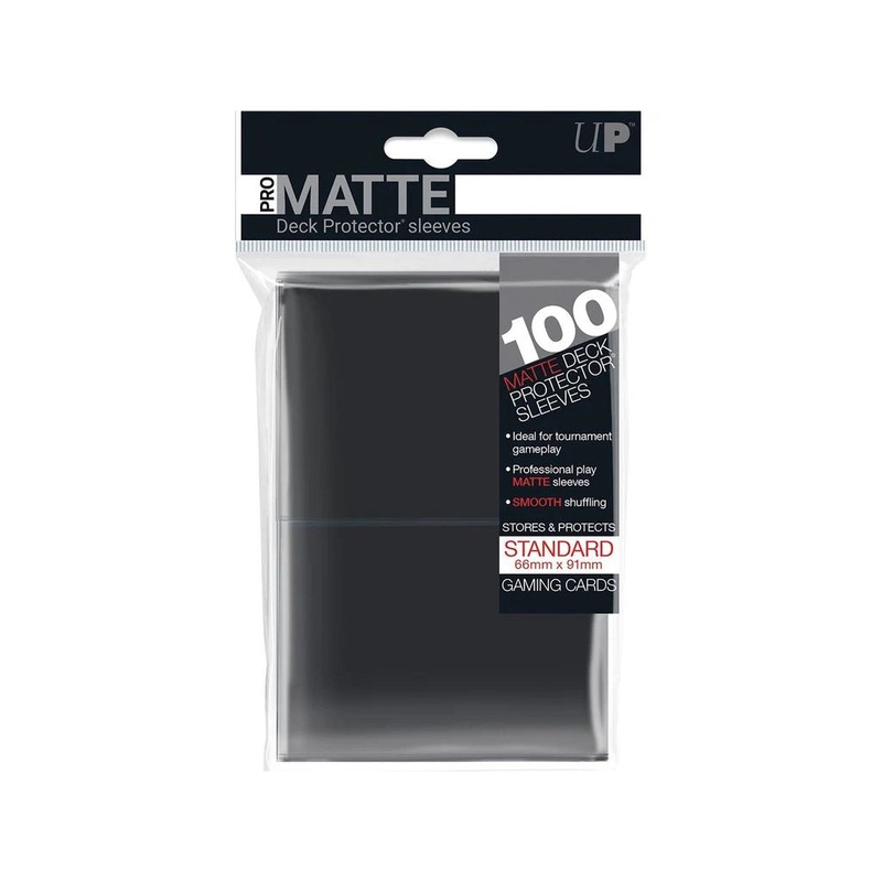 Ultra Pro - Deck Protectors - Standard Size - Pro-Matte Black 100 count