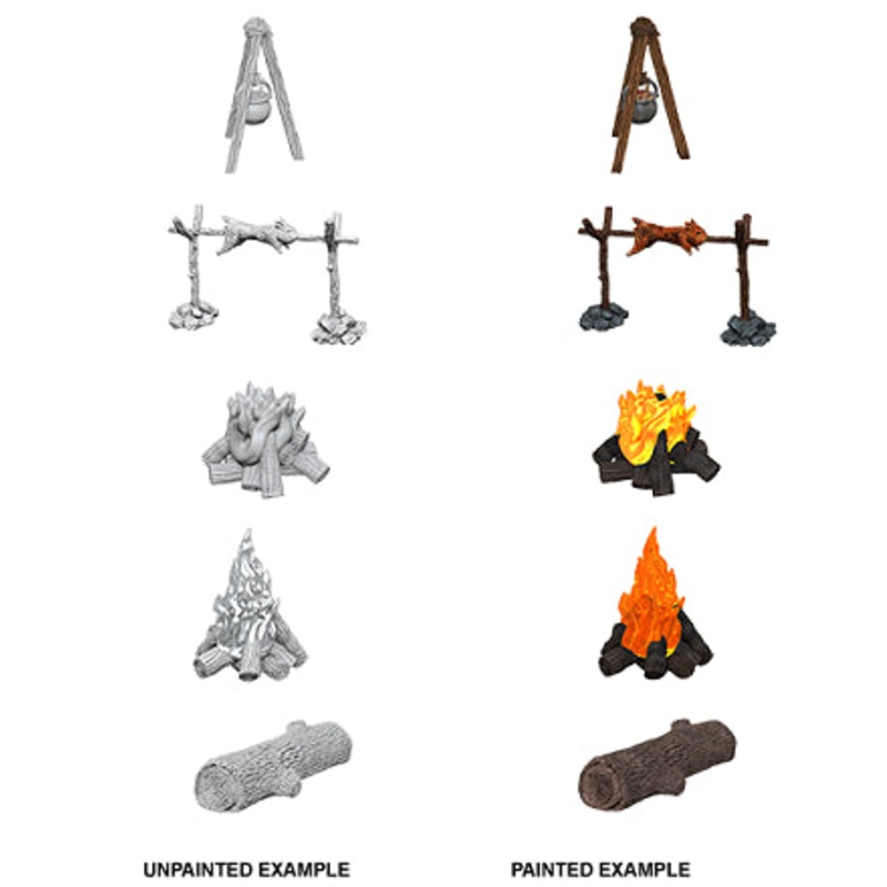 Camp Fire & Sitting Log