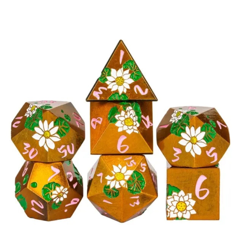 Colorful Metal Lotus Gold/Pink