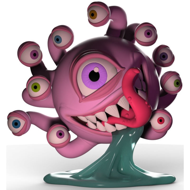 Dungeons & Dragons Resin Beholder - 7" Glow-in-the-Dark