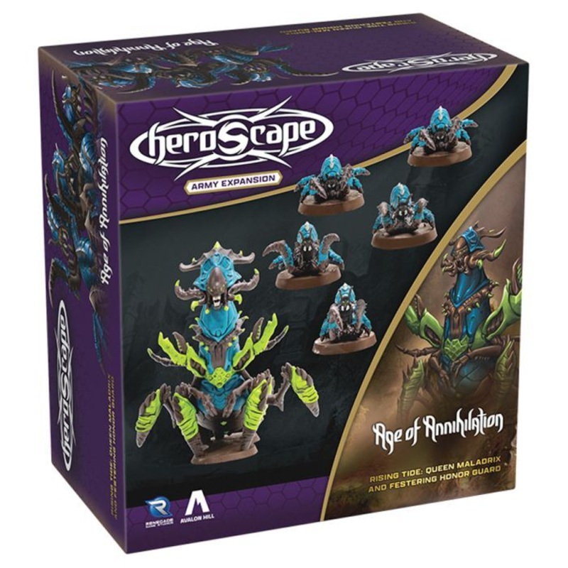 Rising Tide  Queen Maladrix & Festering Honor Guard Army Expansion Premium Painted Edition