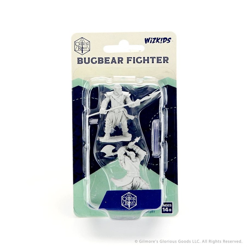 Critical Role Unpainted Minis Bugbear Fighter Male