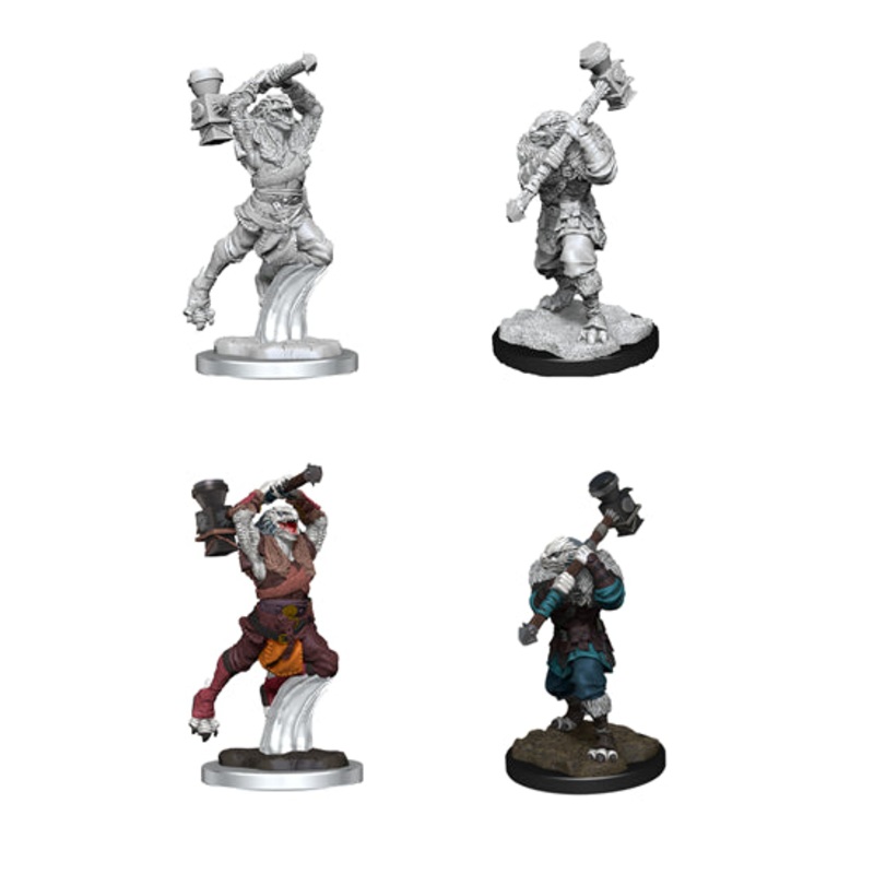 Critical Role Unpainted Minis Half-Dragon Ravenite Barbarian