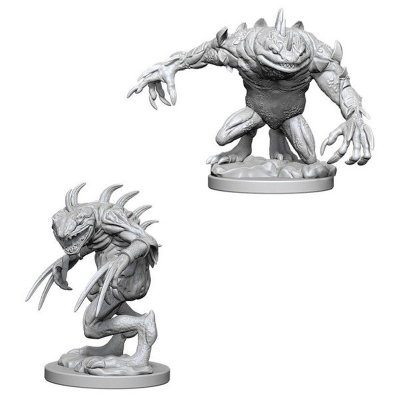 Nolzurs Marvelous Miniatures: Grey Slaad & Death Slaad