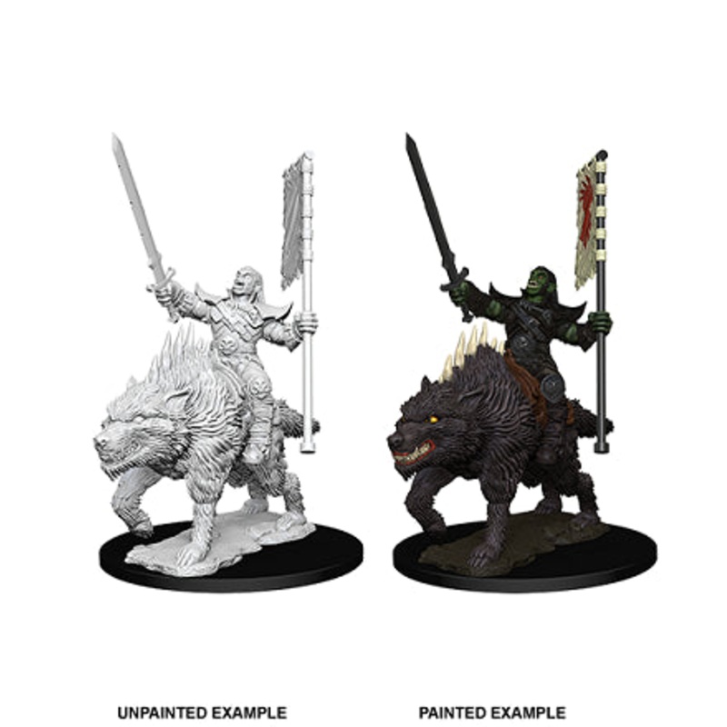 Pathfinder Deep Cuts Miniatures: Orc on Dire Wolf