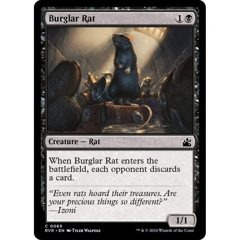Burglar Rat (RVR-069) - Ravnica Remastered