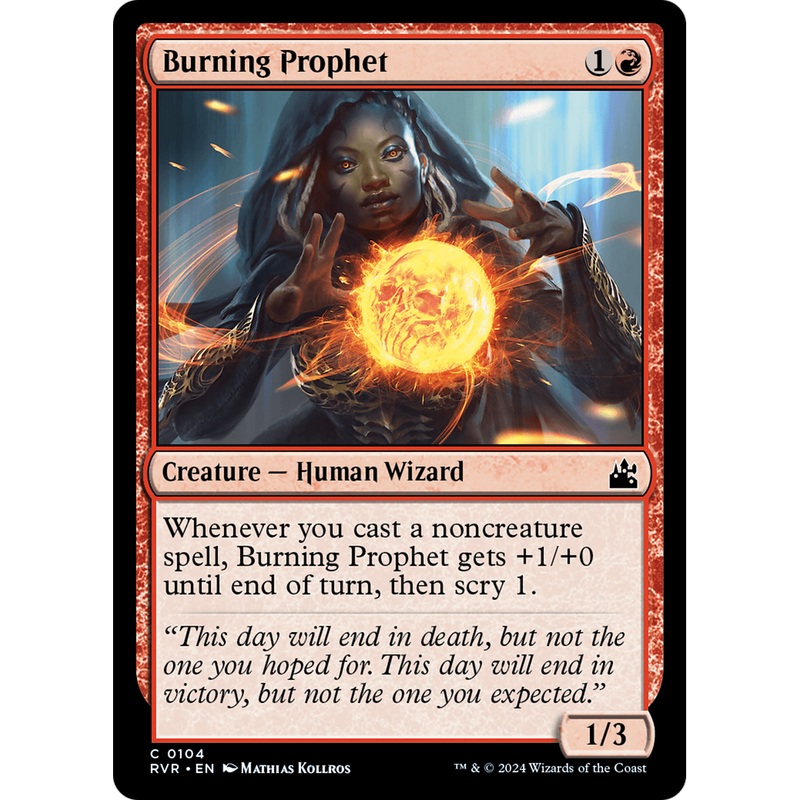 Burning Prophet (RVR-104) - Ravnica Remastered