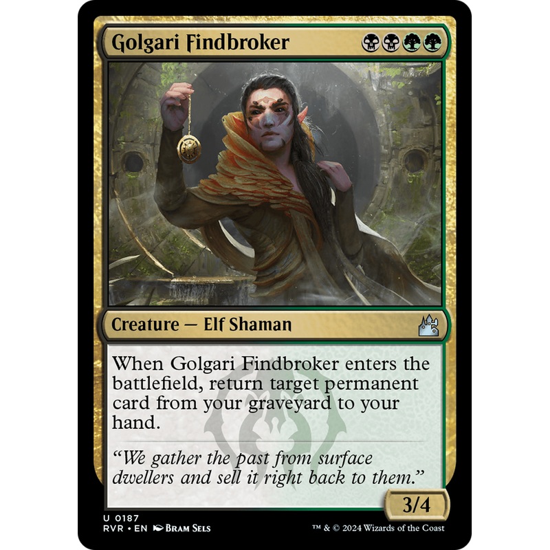 Golgari Findbroker (RVR-187) - Ravnica Remastered Foil