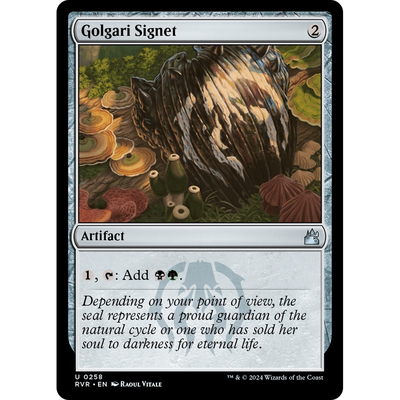 Golgari Signet (RVR-258) - Ravnica Remastered Foil