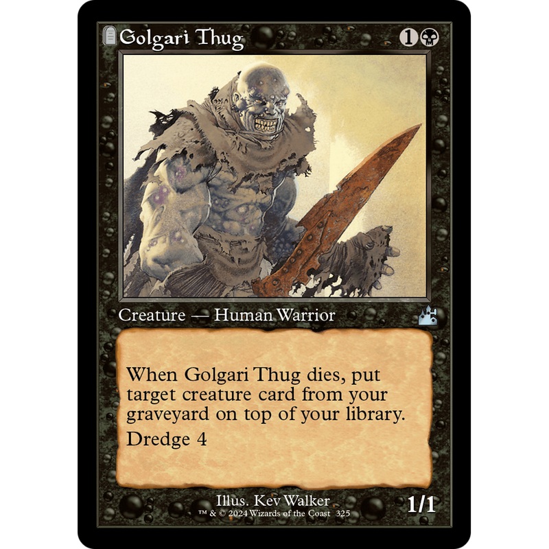 Golgari Thug (RVR-325) - Ravnica Remastered: (tombstone)