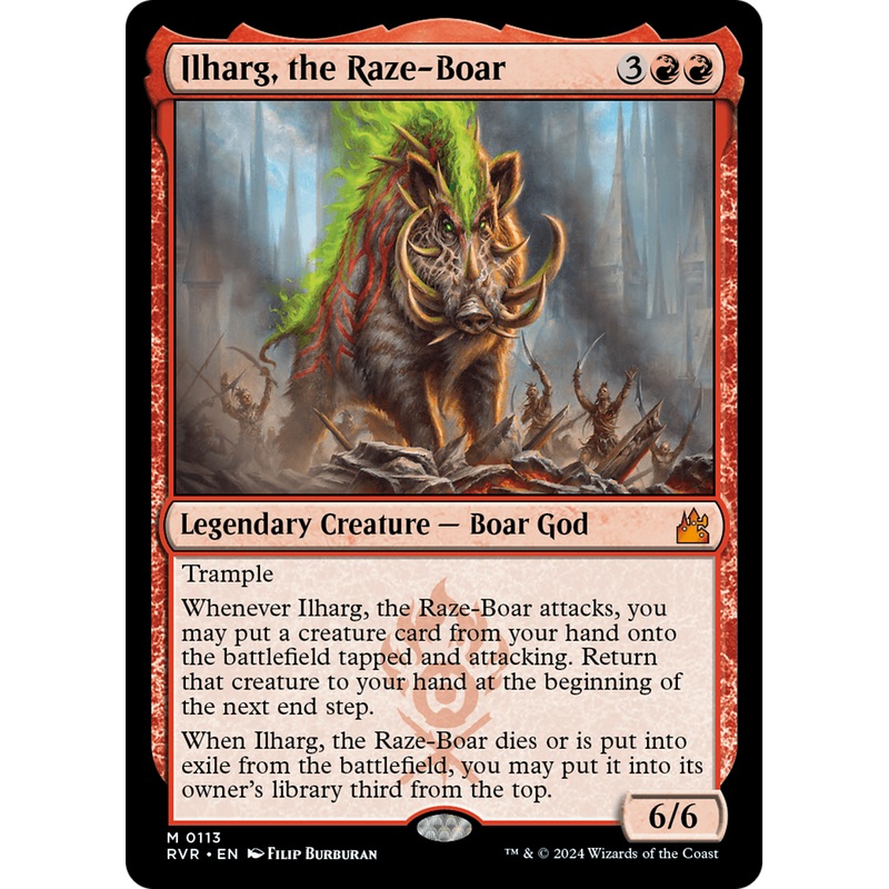 Ilharg, the Raze-Boar (RVR-113) - Ravnica Remastered Foil