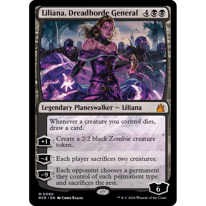 Liliana, Dreadhorde General (RVR-080) - Ravnica Remastered