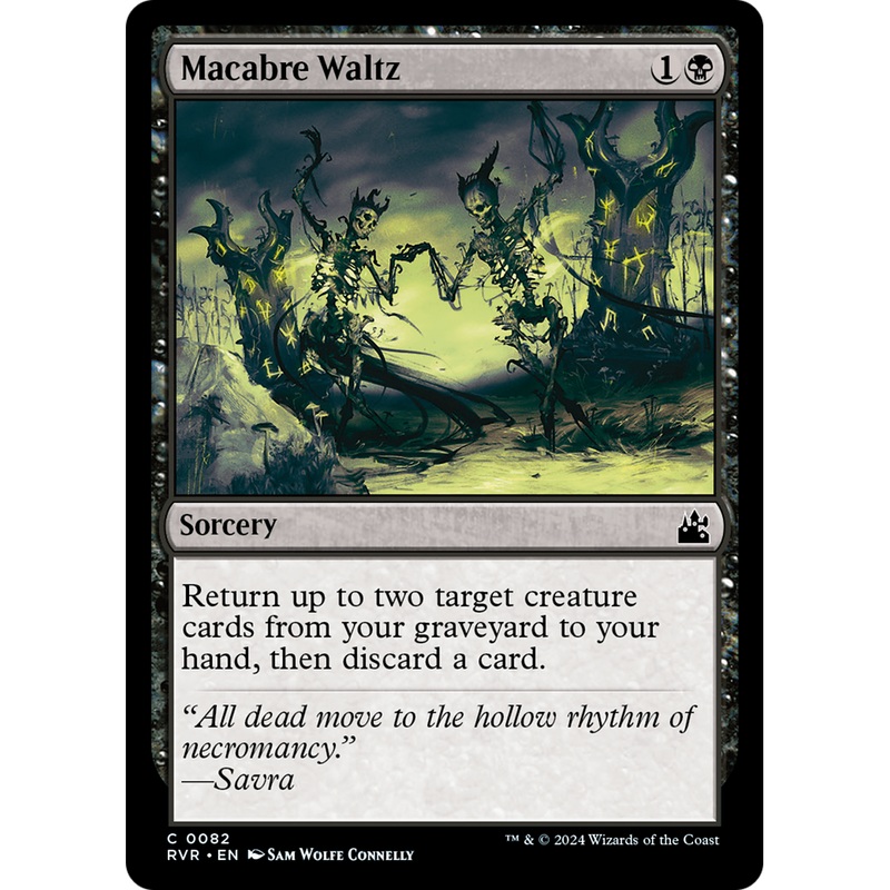 Macabre Waltz (RVR-082) - Ravnica Remastered Foil