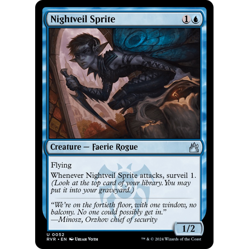 Nightveil Sprite (RVR-052) - Ravnica Remastered Foil