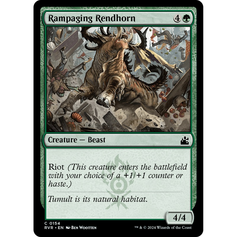Rampaging Rendhorn (RVR-154) - Ravnica Remastered Foil