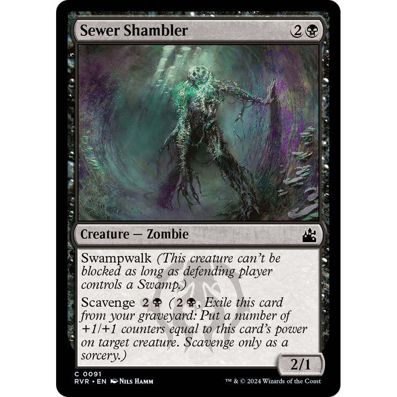 Sewer Shambler (RVR-091) - Ravnica Remastered Foil