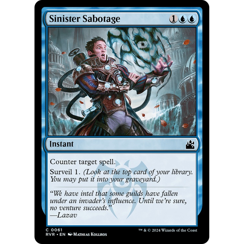 Sinister Sabotage (RVR-061) - Ravnica Remastered Foil