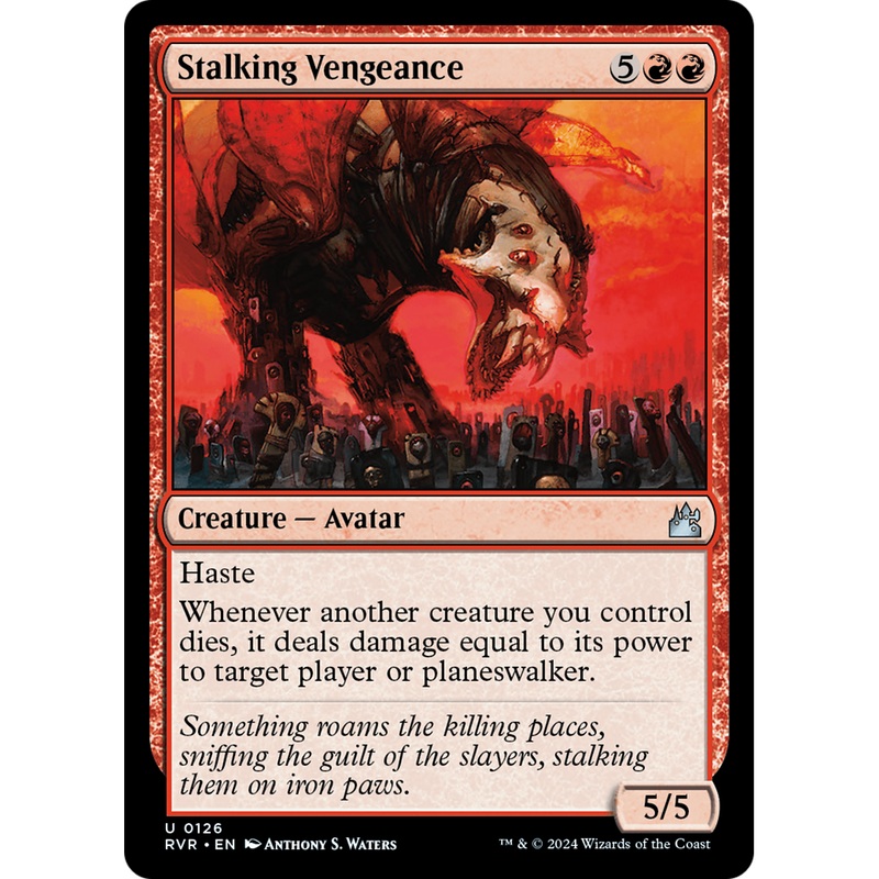 Stalking Vengeance (RVR-126) - Ravnica Remastered