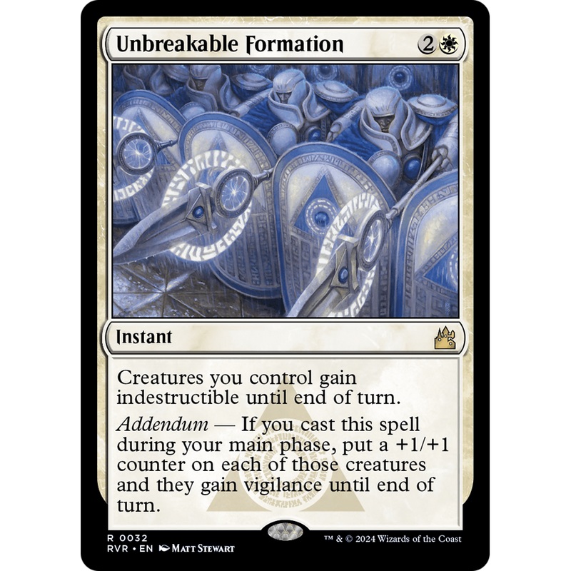 Unbreakable Formation (RVR-032) - Ravnica Remastered Foil