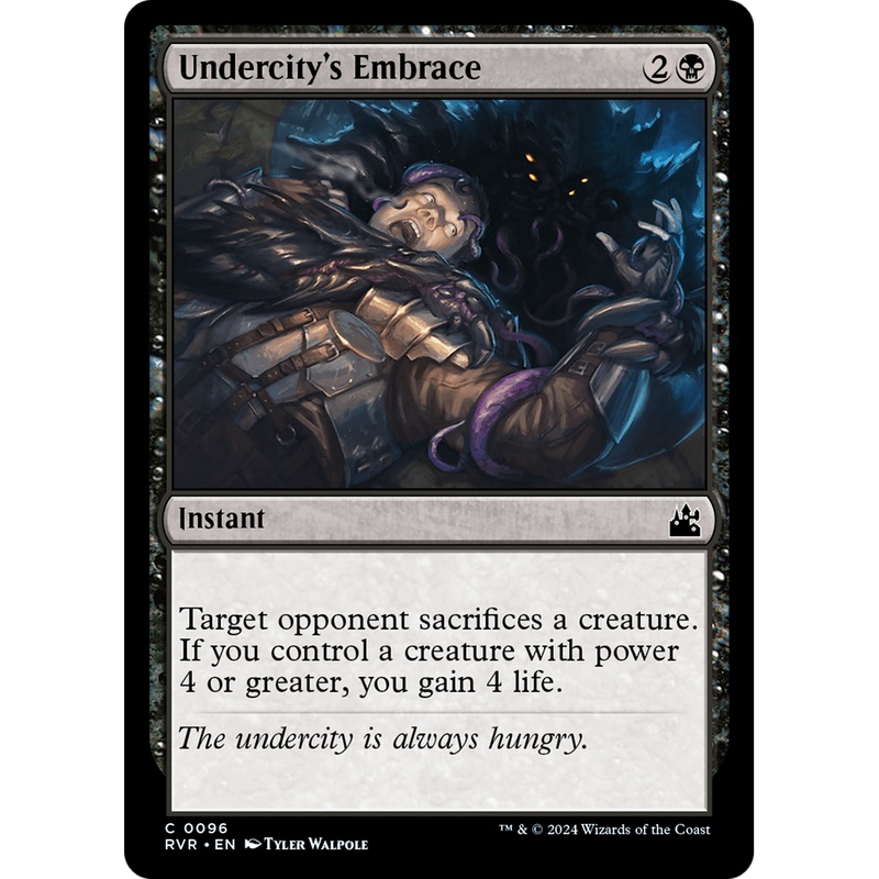 Undercity's Embrace (RVR-096) - Ravnica Remastered Foil