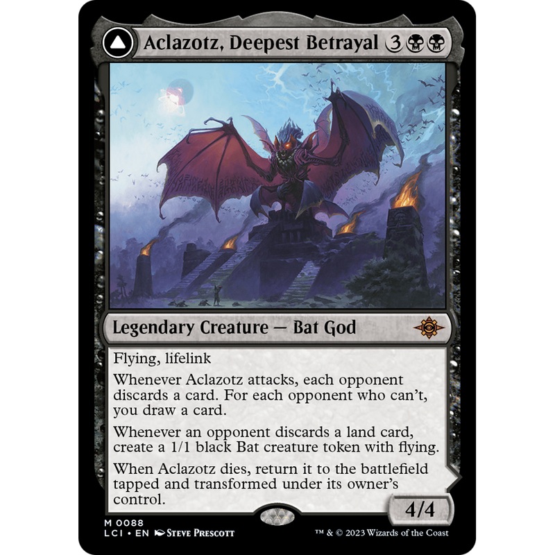 Aclazotz, Deepest Betrayal // Temple of the Dead (LCI-088) - The Lost Caverns of Ixalan Foil
