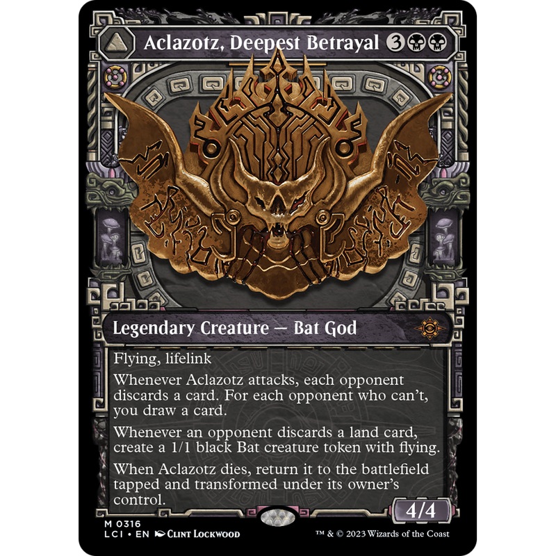 Aclazotz, Deepest Betrayal // Temple of the Dead (LCI-316) - The Lost Caverns of Ixalan: (Showcase)