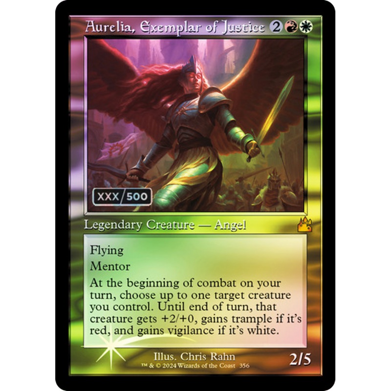 Aurelia, Exemplar of Justice (RVR-356Z) - Ravnica Remastered Foil