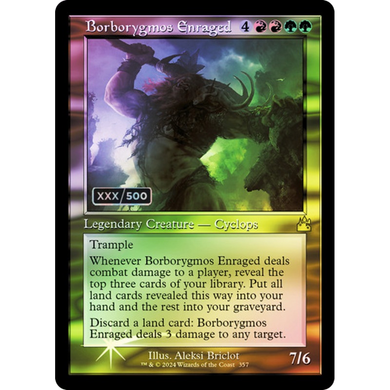 Borborygmos Enraged (RVR-357Z) - Ravnica Remastered Foil