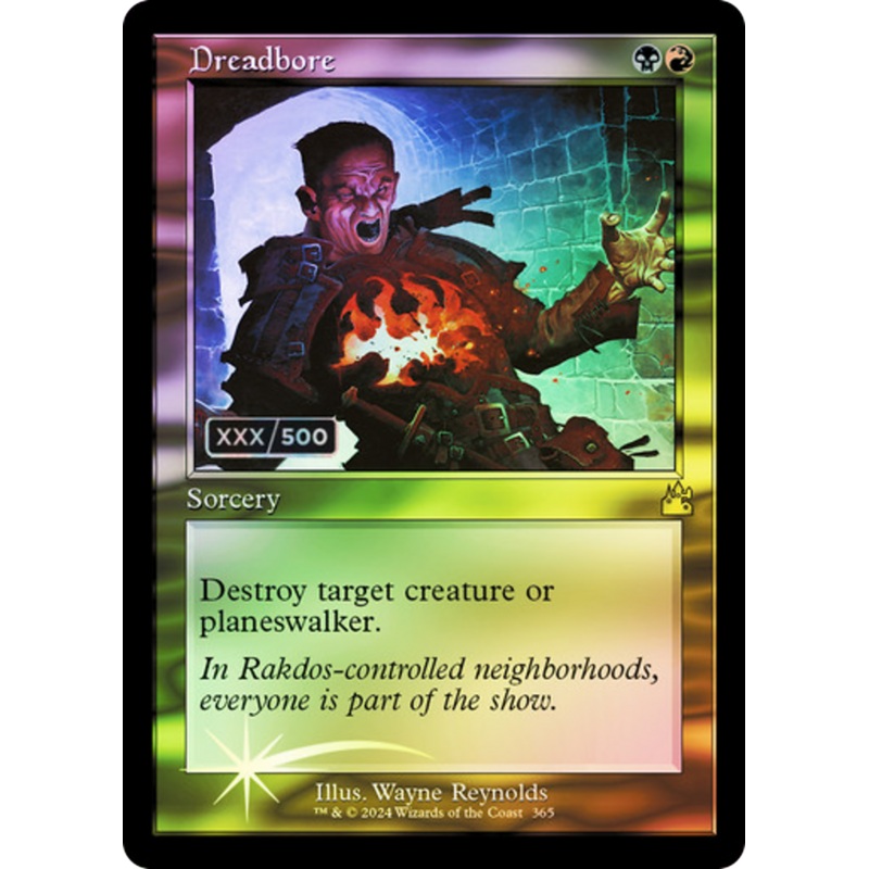 Dreadbore (RVR-365Z) - Ravnica Remastered Foil