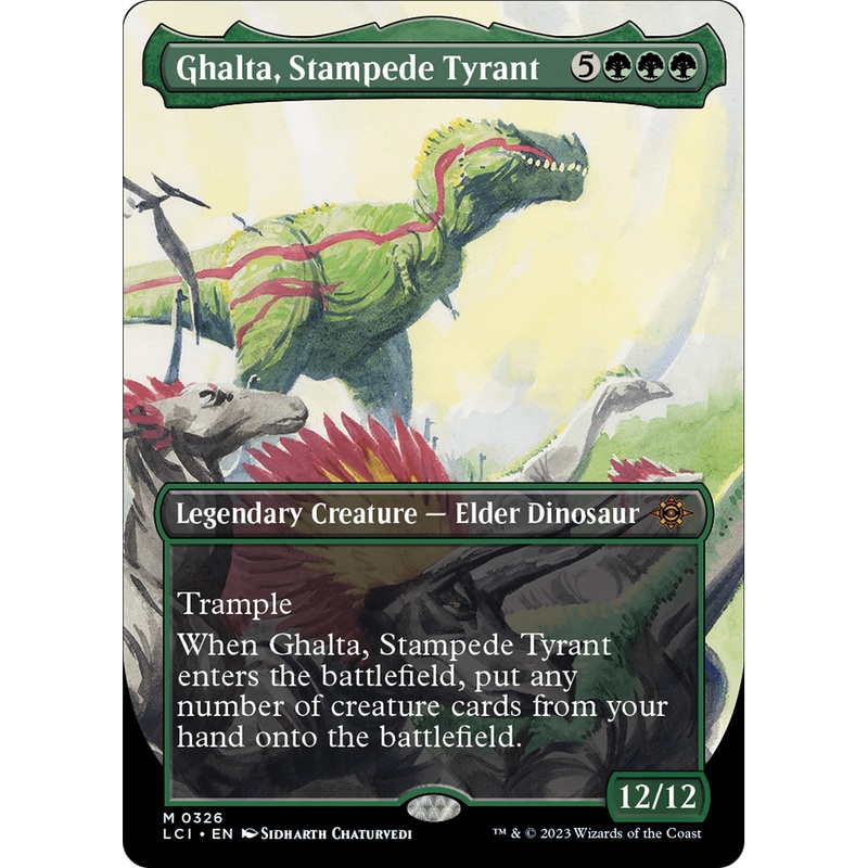 Ghalta, Stampede Tyrant (LCI-326) - The Lost Caverns of Ixalan (Borderless)