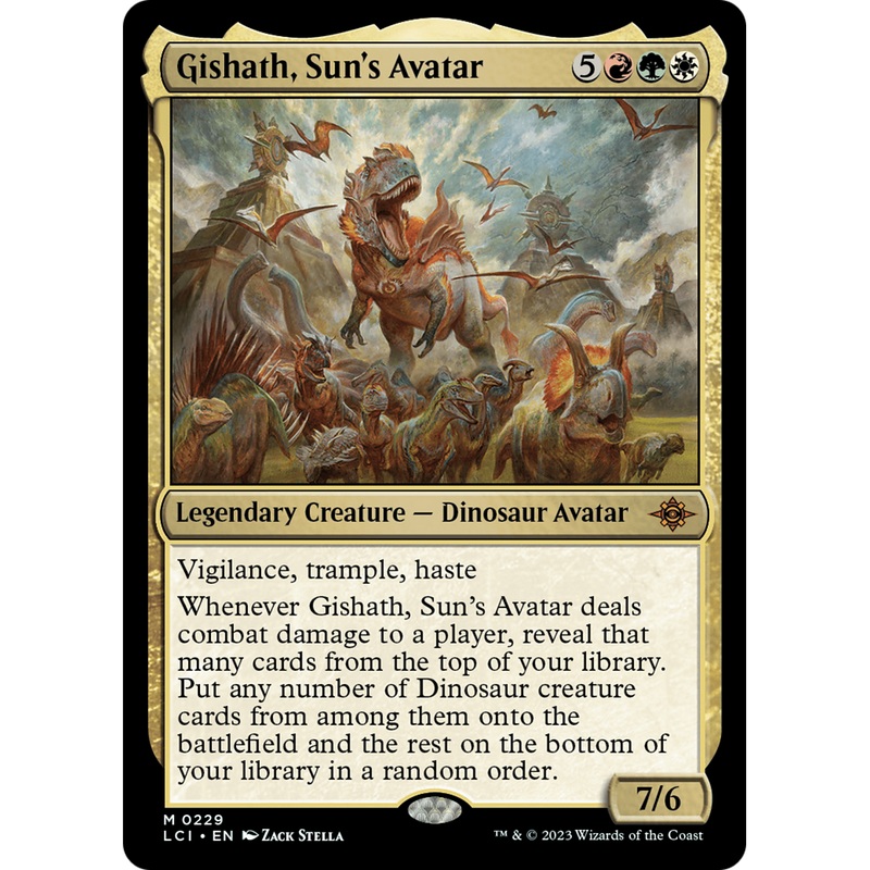 Gishath, Sun's Avatar (LCI-229) - The Lost Caverns of Ixalan Foil