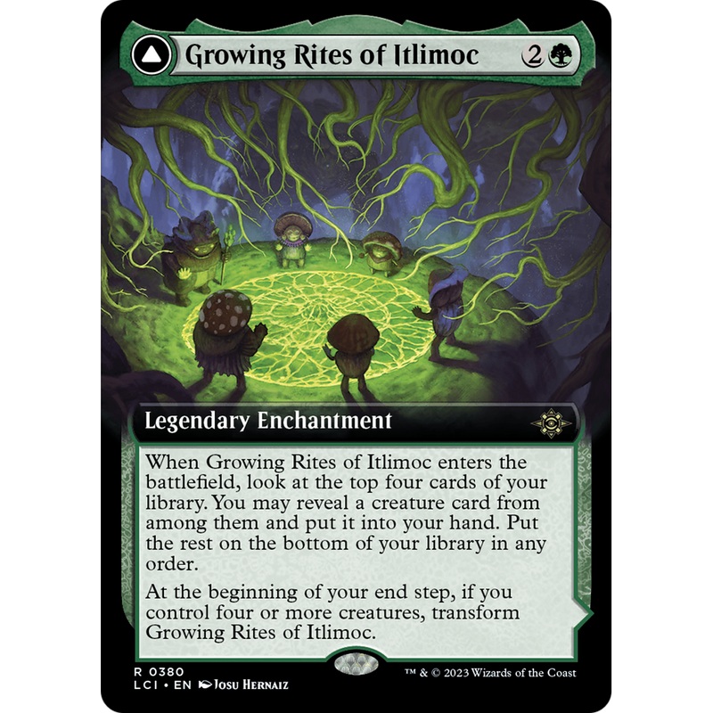 Growing Rites of Itlimoc // Itlimoc, Cradle of the Sun (LCI-380) - The Lost Caverns of Ixalan: (Extended Art) Foil