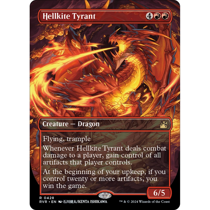Hellkite Tyrant (RVR-428) - Ravnica Remastered (Borderless)